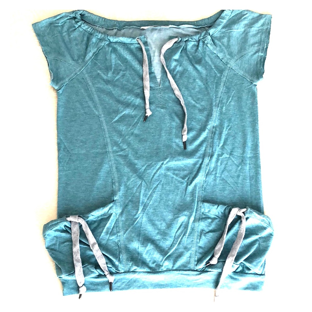 Adidas by Stella McCartney Turquoise Short Sleeve